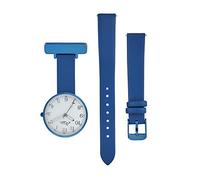 Annie Apple - Orologio Donna, Orologi da Polso Intercambiabili, in Pelle, Colore: Bianco, Argento, Blu Navy