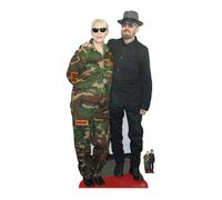 Annie Lennox E Dave Stewart Lifesize Cartone Ritaglio Con Gratis Mini IN Piedi
