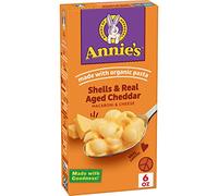 Annie's Shells e Real Aged Cheddar, a base di pasta biologica e vero formaggio, 6 once