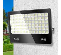 ANNIFUNLY Faretto LED da Esterno, 300W 30000LM Faro LED 6500K Bianca Fredda, IP66 Impermeabile Faretti LED Esterno per Garage Cortile Giardino Terrazza