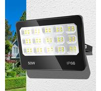 ANNIFUNLY Faretto LED da Esterno, 50W 5000LM Faro LED 6500K Bianca Fredda, IP66 Impermeabile Faretti LED Esterno per Garage Cortile Giardino Terrazza