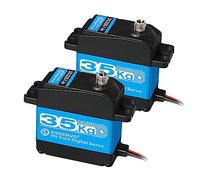 ANNIMOS 2Pack RC Servo 25KG Motore digitale di guida 7.4V Ingranaggio completo in metallo Alta coppia Impermeabile per auto robotiche RC fai da te