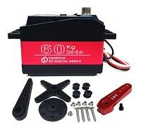 ANNIMOS 60KG Servo Digitale Alta Tensione 8.4V Ingranaggio in Acciaio Inossidabile Grande Coppia Alta velocità Baja Servos Impermeabili - 180 Gradi
