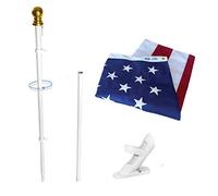 Annin Flagmakers American Flag SolarGuard Nylon Flag and Flagpole Kit, kit station wagon, 1,8 m (modello 238221)