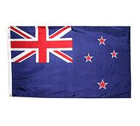 Annin Flagmakers Modello 196161 Nuova Zelanda USA Realizzato Secondo Le specifiche di Design Ufficiali delle Nazioni Unite, 3 x 5 Piedi, Non applicabile