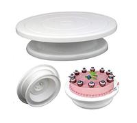 Anniup, alzata girevole per torta girevole girevole per torta e decorazione di torte, supporto professionale per glassa e decorazione, piatto rotante, 28 cm