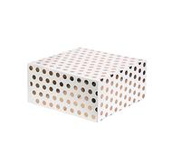 Anniversary House Confezione da 12 scatole per torte in oro rosa da 25,4 cm, stampa a pois, ogni scatola misura 12,7 x 26 x 26 cm, J102AMZ
