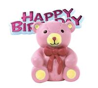 Anniversary House - Topper per torta con orsetto rosa (SG16015)