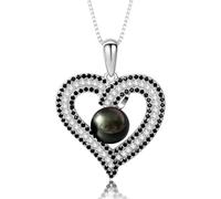 Anniversary Moglie Regali per Donne, Collana tahiziana Perla Nera, Regali di Compleanno di Compleanno per la Festa della Mamma per la Mamma, San Valentino per lei