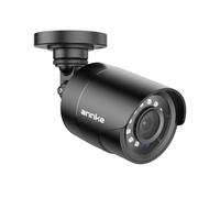 ANNKE 1080P Telecamera di Sorveglianza Esterna Analogica, Telecamera di Sicurezza Domestica Analogica AHD/TVI/CVI/CVBS 4 in 1 Impermeabile IP66, Nero(Alimentatore elettrico non incluso)