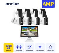 ANNKE 10CH Monitor 12'' Telecamera di sicurezza WIFI Visione notturna a colori