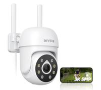 ANNKE 3K 5MP Telecamera WiFi Esterno Sorveglianza 360° PTZ | 2,4/5 GHz, Visione Notturna a Colori, Tracciamento Automatico, Rilevamento di Persone, MicroSD fino a 128GB