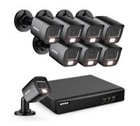 ANNKE 3K Lite 16 canali DVR telecamera di sorveglianza con rilevamento intelligente persone/veicolo, 8 telecamere di sicurezza da 1080p con doppia luce per visione notturna a colori, IP67, senza disco