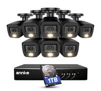 ANNKE 3K Lite AI DVR con 8x 1080P Visione Notturna a Colori Telecamere Kit | 4x 2MP Telecamera Analogica Kit Videosorveglianza Esterno,DVR 8 Canali con Riconoscimento Persone/Veicoli,Accesso Remoto,IP67