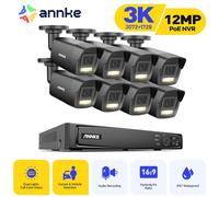 ANNKE 3K POE AI telecamera di sicurezza esterna 12MP NVR visione notturna colori