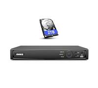 ANNKE 4K PoE NVR, sistema di telecamere CCTV a 8 canali con disco rigido da 2 TB, supporta telecamera IP PoE HD da 12 MP/8MP/6MP/5MP/4MP/3K, registratore video di rete per registrazione di