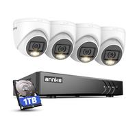 ANNKE 8 Canali 3K Lite 5 in 1 DVR con Rilevamento Persone e Veicoli, 4x 1080p Kit Videosorveglianza Esterno con con Hard Disk da 1TB, Visione Notturna, Registrazione Intelligente, Registrazione 24/7