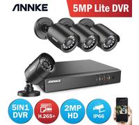 ANNKE 8CH 1080P telecamera CCTV DVR sistema 4pcs impermeabile 2.0MP HD-TVI telecamere Bullet Kit di videosorveglianza domestica rilevazione di movimento