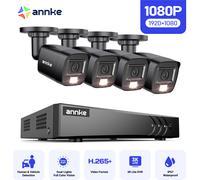 ANNKE 8CH 5in1 5MP Lite DVR Sistema di videosorveglianza HD H.265 + Con 4PCS Telecamera di sicurezza esterna resistente alle intemperie da 2MP Kit CCTV domestico