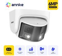 ANNKE Casa Intelligente 180 ° Telecamera POE video esterna con visione ampia a doppia lente DUO POE da 8 MP/6 MP, rilevamento umano AI 4K, telecamera CCTV di sicurezza da 8 MP