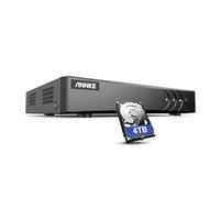 ANNKE DVR 16 canali 5 MP CCTV 5 en 1 Digital Video Recorder H.265 + HDMI DVR con disco rigido da 4 TB, monitoraggio in tempo reale, sistema di sicurezza domestica con rilevamento persone/veicolo