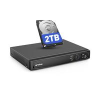 ANNKE NVR PoE 8 Canali 4K, Videoregistratore di Rete 8MP, HDD 2TB, Compressione H.265+, Compatibile con Alexa