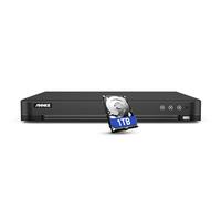 ANNKE Registratore DVR 4K a 16 canali H.265+ sistema di sorveglianza DVR per fotocamera analogica/AHD/TVI/IP CCTV, riconoscimento intelligente persona e veicolo, notifica e-mail, disco rigido da 1TB