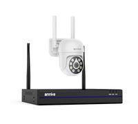 ANNKE Set di telecamere di sorveglianza da 5 MP, per esterni, Wi-Fi, 16 CH 4 K NVR con 1 x 5 MP, visione notturna a colori, audio bidirezionale, riconoscimento intelligente delle persone