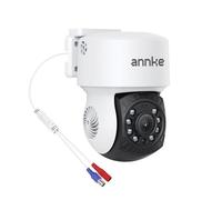 ANNKE Telecamera di sorveglianza AHD 1080P per la casa con funzione girevole a 350° e inclinazione a 90°, visione notturna 30 m, visione notturna digitale, WDR, obiettivo da 3,6 mm per una visione