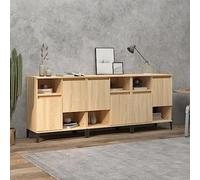 Annlera Cassettiera 60 x 35 x 70 cm credenze 3 pezzi petto Komoda Do Salonu credenze per camera da letto Side Board mobili ufficio credenza Drawer Chest Bagno Mobili corridoio rovere Sonoma