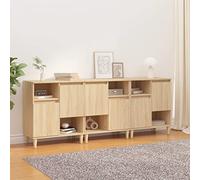 Annlera Comò 60 x 35 x 70 cm credenze 3 pezzi Komoda Do Salonu credenze per camera da letto Side Board Mobili da ufficio Credenza Drawer Chest Bagno Mobili Corridoio Rovere Sonoma