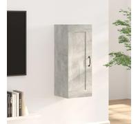 Annlera Mobile Pensile Grigio Cemento 35x34x90 cm Legno Multistrato Bagno Sospeso Salvaspazio Con Ampio Spazio Per Conservare Le Necessità Quotidiane