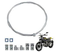 Annlpoy 1.3m Cavo Frizione Universale freno bici moto throttle cable repair kit dell'acceleratore sostituzione,con Morsetti Regolabili, Adatto per Moto, Motocross, e Quad - Kit di Riparazione Completo