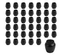 Annlpoy 40 pezzi Tappi Per Sedie In Silicone, Gommini Rotondi Coprigambe, piedini per sedie copri gambe sedie, adatto per gambe rotonde da 12-16 mm, per tavoli e mobili da ufficio, nero