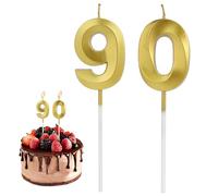 Annlpoy Candele di Compleanno Numero candele compleanno 0 9,bougie anniversaire chiffre,Topper Eleganti per Celebrazioni di Anniversario e Matrimonio, Forniture per Feste, Set di Candele Sicure