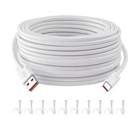 Annlpoy prolunga usb 10 metri, cavo micro usb, cavo di ricarica di tipo C per Wireless Outdoor Security Camera 1080p, supporto magnetico 2K, per telecamere di sicurezza