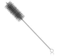Annlpoy Spazzola per tubo del forno Ø 40 mm per angoli difficili, pulitore universale, scopa in filo d'acciaio, lunghezza totale 30 cm, per stufe a legna, stufe a pellet e stufe a legna