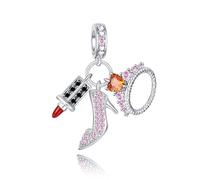 Annmors Charm Pendente Cuore Tartaruga Amore Ciondoli Compatibile con Braccialetti e Collane Donna