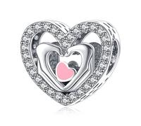 Annmors Charm Pendente Lucciola Gatto Mamma Farfalla Ciondoli Compatibile con Braccialetti e Collane Donna
