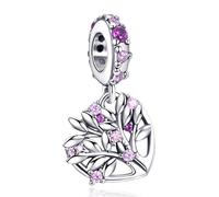 Annmors Charm Pendente Lucciola Gatto Mamma Farfalla Ciondoli Compatibile con Braccialetti e Collane Donna