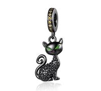 Annmors Charm Pendente Lucciola Gatto Mamma Farfalla Ciondoli Compatibile con Braccialetti e Collane Donna