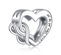 Annmors Charm Pendente Lucciola Gatto Mamma Farfalla Ciondoli Compatibile con Braccialetti e Collane Donna