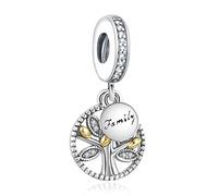 Annmors Charm Pendente Lucciola Gatto Mamma Farfalla Ciondoli Compatibile con Braccialetti e Collane Donna