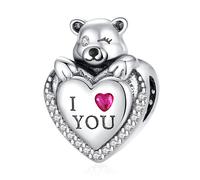 Annmors Charm Pendente Madre Figlia Zampe Cane Ciondoli Compatibile con Braccial