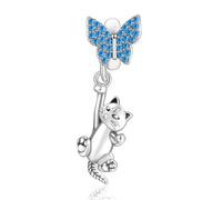 Annmors Charm Pendente Madre Figlia Zampe Cane Ciondoli Compatibile con Braccial