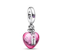 Annmors Ciondolo in Argento Sterling 925 Charm Bead Compatibilcon Braccial Collan LovPotion Heart Perlincon zirconi cubici per NatalSan Valentino festa della mamma ciondoli regalo per donnragazze