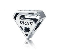 Annmors mamma Charm Donna argento Ciondolo a forma di, in argento Sterling 925, compatibile con braccialetti e collane europei