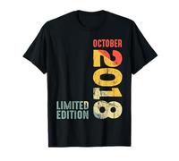 Anno 2018 Ottobre 2018 Retro 2018 Vintage 2018 dal 2018 Maglietta