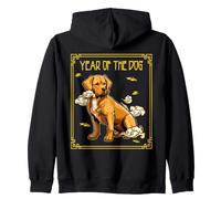 Anno del Cane Zodiaco Cinese Capodanno Cinese Oroscopo Felpa con Cappuccio