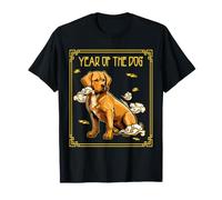 Anno del Cane Zodiaco Cinese Capodanno Cinese Oroscopo Maglietta
